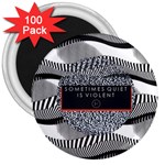 Sometimes Quiet Is Violent Twenty One Pilots The Meaning Of Blurryface Album 3  Magnet (100 pack)
