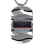 Sometimes Quiet Is Violent Twenty One Pilots The Meaning Of Blurryface Album Dog Tag (One Side)