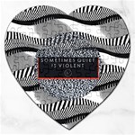 Sometimes Quiet Is Violent Twenty One Pilots The Meaning Of Blurryface Album Jigsaw Puzzle (Heart)