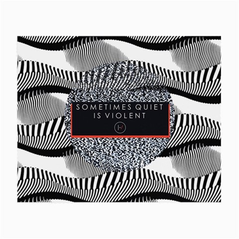 Sometimes Quiet Is Violent Twenty One Pilots The Meaning Of Blurryface Album Small Glasses Cloth from ArtsNow.com Front