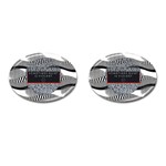 Sometimes Quiet Is Violent Twenty One Pilots The Meaning Of Blurryface Album Cufflinks (Oval)