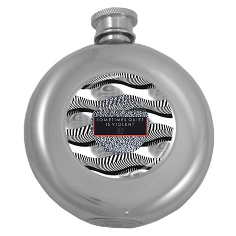 Sometimes Quiet Is Violent Twenty One Pilots The Meaning Of Blurryface Album Hip Flask (5 oz) from ArtsNow.com Front
