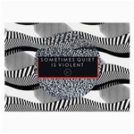 Sometimes Quiet Is Violent Twenty One Pilots The Meaning Of Blurryface Album Large Glasses Cloth
