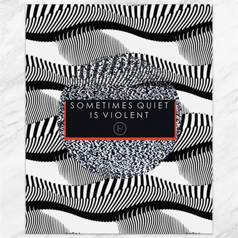 Sometimes Quiet Is Violent Twenty One Pilots The Meaning Of Blurryface Album Canvas 11  x 14  from ArtsNow.com 10.95 x13.48  Canvas - 1