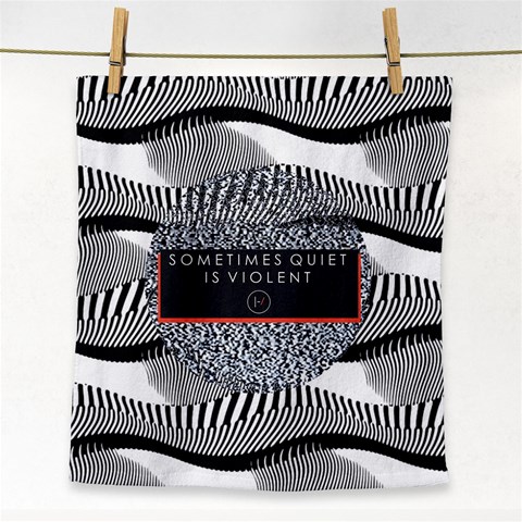 Sometimes Quiet Is Violent Twenty One Pilots The Meaning Of Blurryface Album Face Towel from ArtsNow.com Front