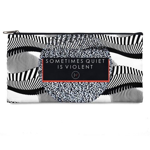 Sometimes Quiet Is Violent Twenty One Pilots The Meaning Of Blurryface Album Pencil Case from ArtsNow.com Front