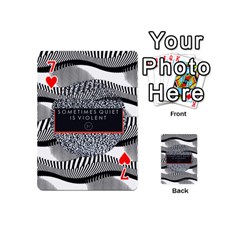 Sometimes Quiet Is Violent Twenty One Pilots The Meaning Of Blurryface Album Playing Cards 54 (Mini) from ArtsNow.com Front - Heart7