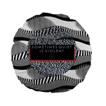 Sometimes Quiet Is Violent Twenty One Pilots The Meaning Of Blurryface Album Standard 15  Premium Round Cushion 
