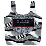 Sometimes Quiet Is Violent Twenty One Pilots The Meaning Of Blurryface Album Full Print Recycle Bag (XL)