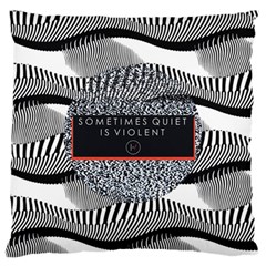 Sometimes Quiet Is Violent Twenty One Pilots The Meaning Of Blurryface Album Standard Flano Cushion Case (Two Sides) from ArtsNow.com Back