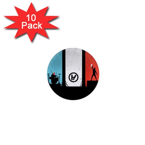 Twenty One 21 Pilots 1  Mini Magnet (10 pack)  from ArtsNow.com Front