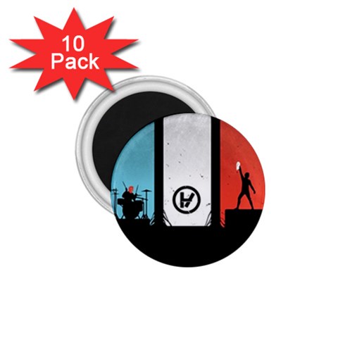 Twenty One 21 Pilots 1.75  Magnet (10 pack)  from ArtsNow.com Front