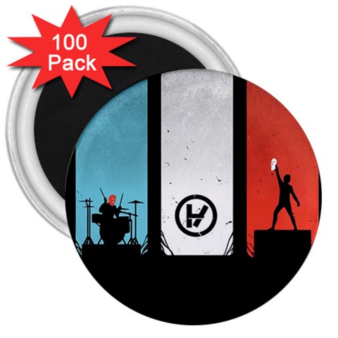Twenty One 21 Pilots 3  Magnet (100 pack) from ArtsNow.com Front