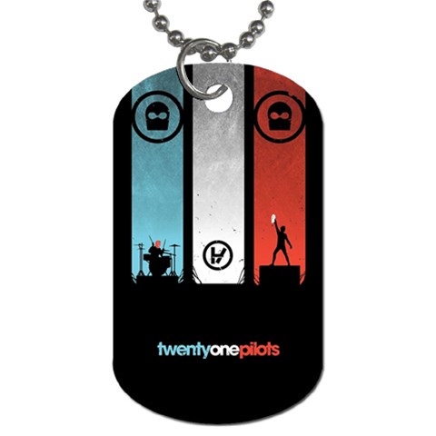 Twenty One 21 Pilots Dog Tag (One Side) from ArtsNow.com Front