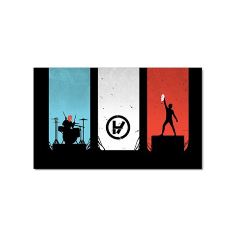 Twenty One 21 Pilots Sticker Rectangular (100 pack) from ArtsNow.com Front