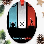 Twenty One 21 Pilots Oval Ornament (Two Sides)