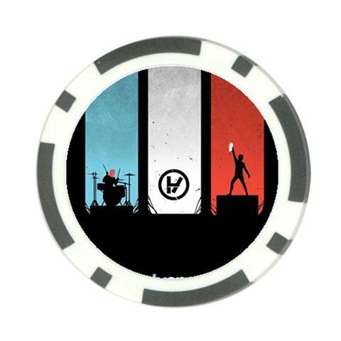 Twenty One 21 Pilots Poker Chip Card Guard (10 pack) from ArtsNow.com Front