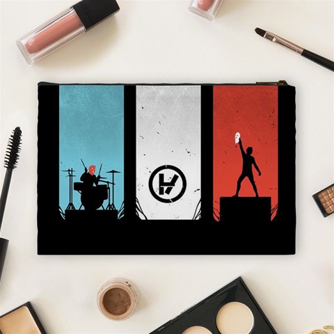 Twenty One 21 Pilots Cosmetic Bag (Large) from ArtsNow.com Back