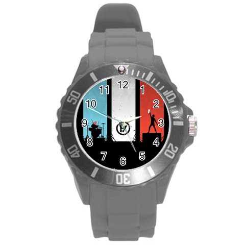 Twenty One 21 Pilots Round Plastic Sport Watch (L) from ArtsNow.com Front