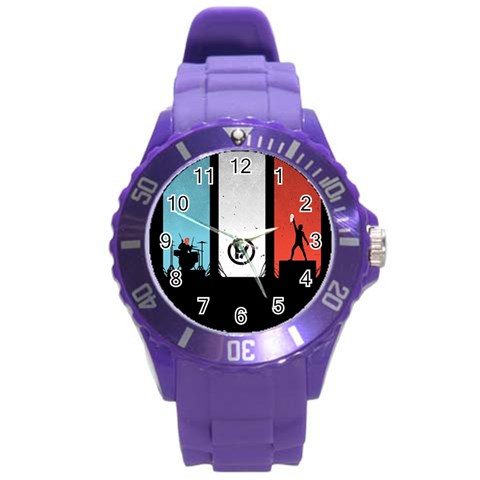 Twenty One 21 Pilots Round Plastic Sport Watch (L) from ArtsNow.com Front