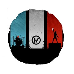 Twenty One 21 Pilots Standard 15  Premium Round Cushion  from ArtsNow.com Front