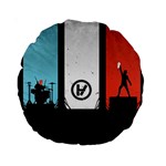 Twenty One 21 Pilots Standard 15  Premium Round Cushion 
