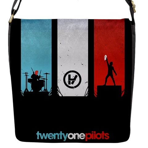 Twenty One 21 Pilots Flap Closure Messenger Bag (S) from ArtsNow.com Front