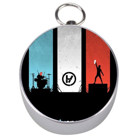 Twenty One 21 Pilots Silver Compass from ArtsNow.com Front