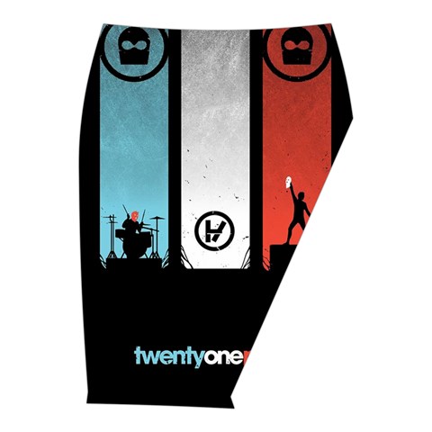 Twenty One 21 Pilots Midi Wrap Pencil Skirt from ArtsNow.com  Front Right 