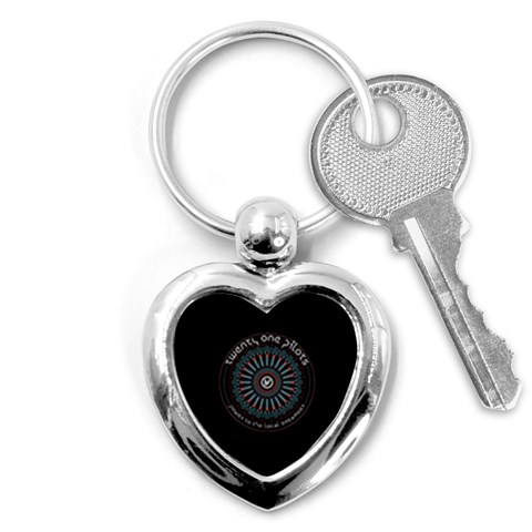 Twenty One Pilots Power To The Local Dreamder Key Chain (Heart) from ArtsNow.com Front