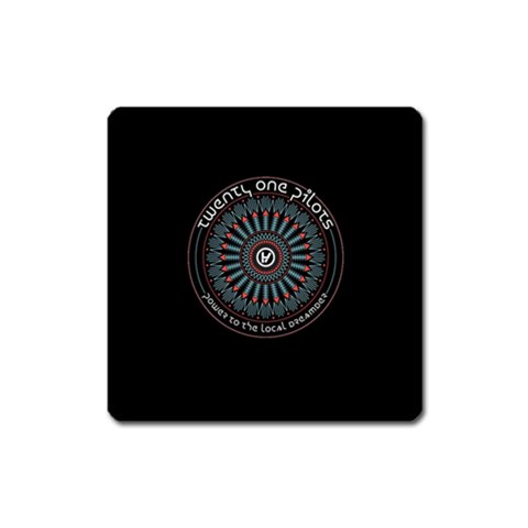 Twenty One Pilots Power To The Local Dreamder Magnet (Square) from ArtsNow.com Front