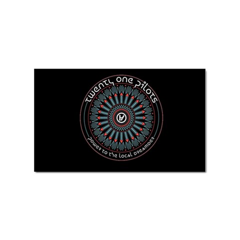 Twenty One Pilots Power To The Local Dreamder Sticker Rectangular (10 pack) from ArtsNow.com Front