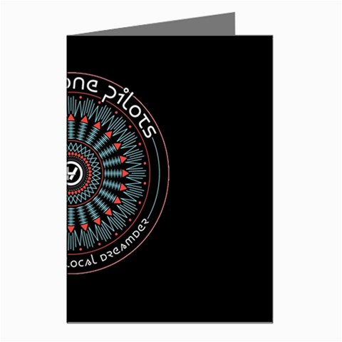 Twenty One Pilots Power To The Local Dreamder Greeting Cards (Pkg of 8) from ArtsNow.com Left