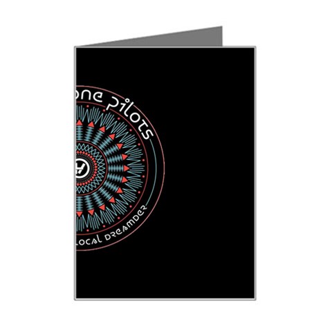 Twenty One Pilots Power To The Local Dreamder Mini Greeting Card from ArtsNow.com Left