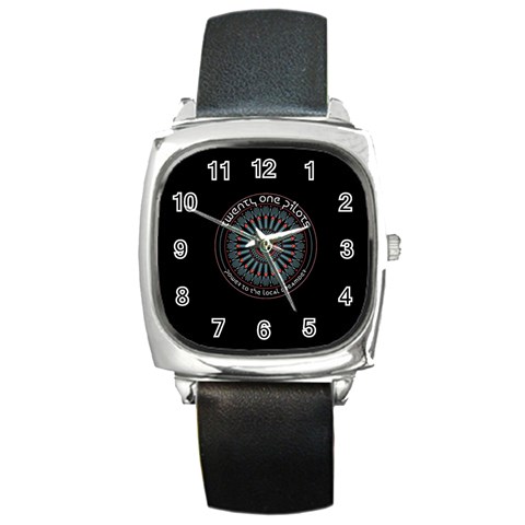 Twenty One Pilots Power To The Local Dreamder Square Metal Watch from ArtsNow.com Front