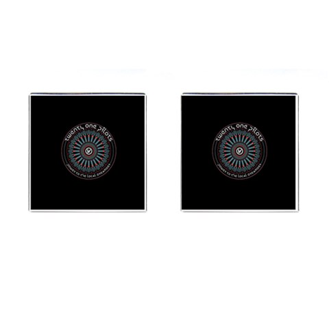 Twenty One Pilots Power To The Local Dreamder Cufflinks (Square) from ArtsNow.com Front(Pair)