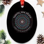 Twenty One Pilots Power To The Local Dreamder Oval Ornament (Two Sides)