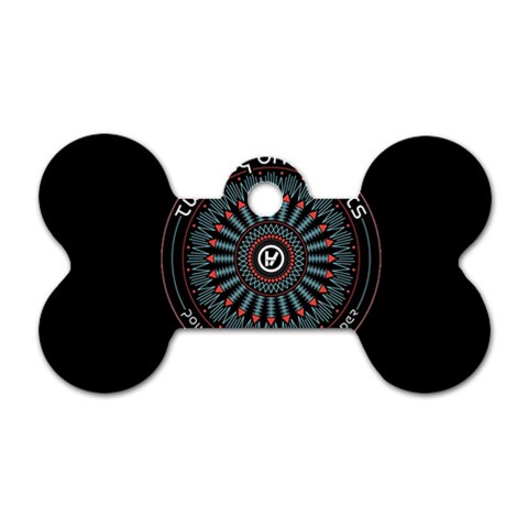 Twenty One Pilots Power To The Local Dreamder Dog Tag Bone (One Side) from ArtsNow.com Front