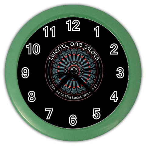 Twenty One Pilots Power To The Local Dreamder Color Wall Clock from ArtsNow.com Front