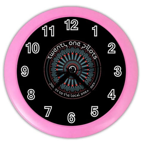 Twenty One Pilots Power To The Local Dreamder Color Wall Clock from ArtsNow.com Front