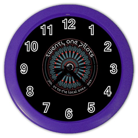 Twenty One Pilots Power To The Local Dreamder Color Wall Clock from ArtsNow.com Front