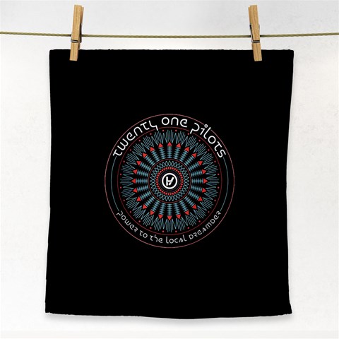 Twenty One Pilots Power To The Local Dreamder Face Towel from ArtsNow.com Front