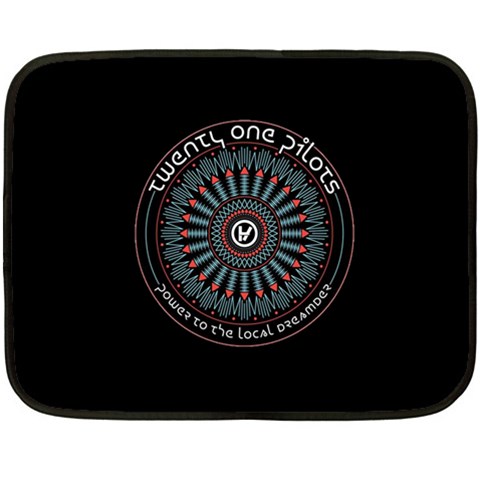 Twenty One Pilots Power To The Local Dreamder Double Sided Fleece Blanket (Mini) from ArtsNow.com 35 x27  Blanket Back