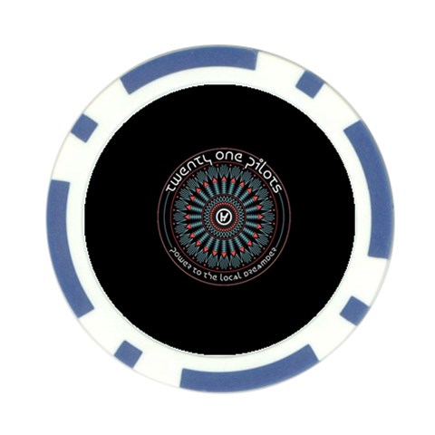 Twenty One Pilots Power To The Local Dreamder Poker Chip Card Guard (10 pack) from ArtsNow.com Front