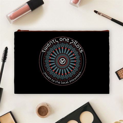 Twenty One Pilots Power To The Local Dreamder Cosmetic Bag (Large) from ArtsNow.com Front