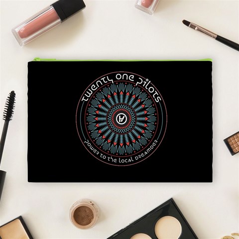 Twenty One Pilots Power To The Local Dreamder Cosmetic Bag (Large) from ArtsNow.com Front