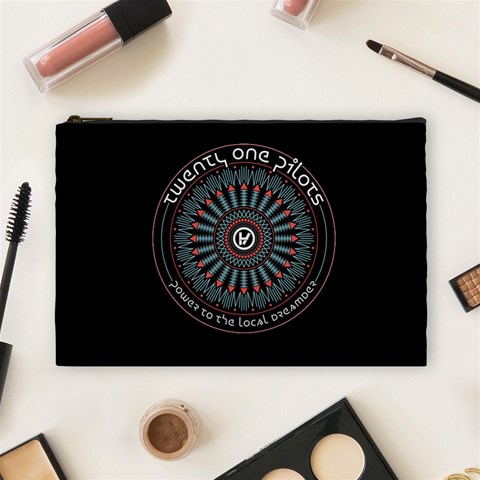 Twenty One Pilots Power To The Local Dreamder Cosmetic Bag (Large) from ArtsNow.com Front