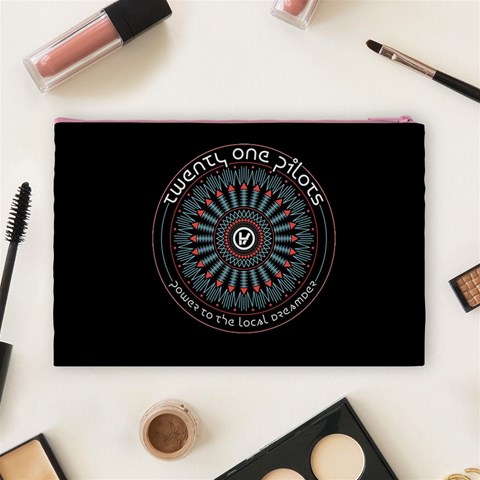 Twenty One Pilots Power To The Local Dreamder Cosmetic Bag (Large) from ArtsNow.com Back