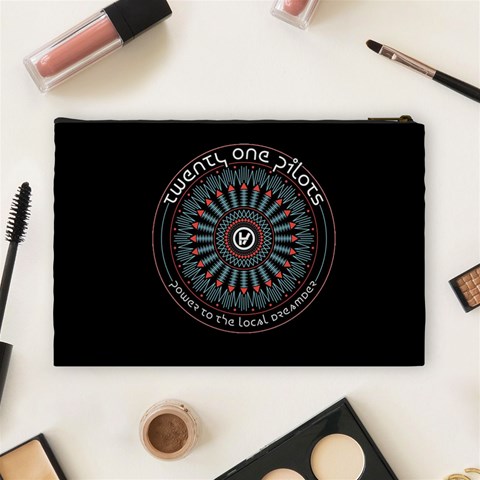 Twenty One Pilots Power To The Local Dreamder Cosmetic Bag (Large) from ArtsNow.com Back