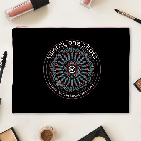 Twenty One Pilots Power To The Local Dreamder Cosmetic Bag (XL) from ArtsNow.com Front